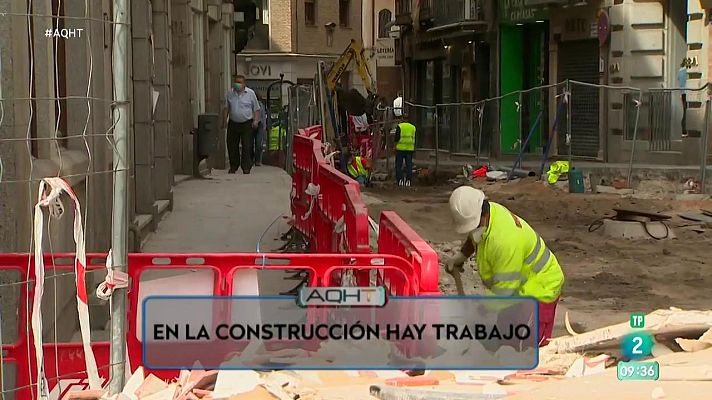 Aquí hay trabajo - Se buscan trabajadores de la construcción