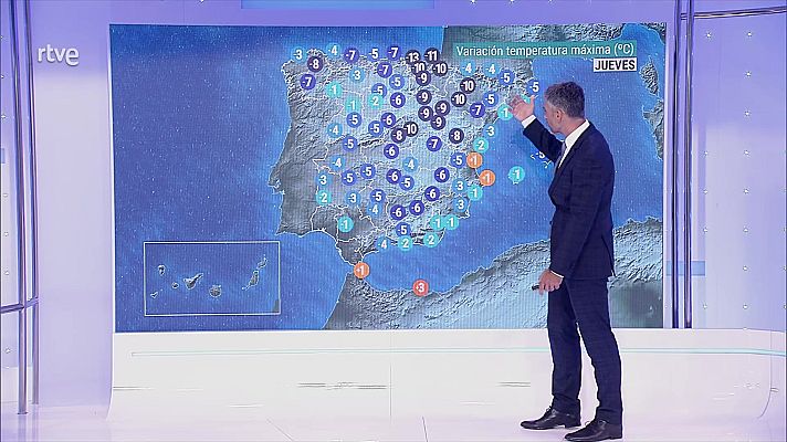 El tiempo - Temperaturas significativamente altas en Baleares y zonas del interior del nordeste peninsular