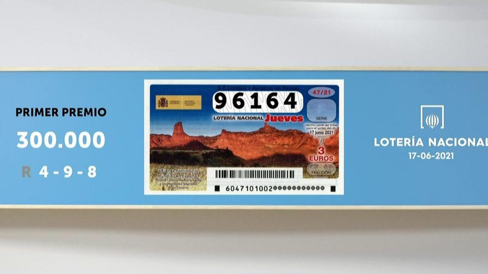 Sorteo de la Lotería Nacional del 17/06/2021 - Ver ahora