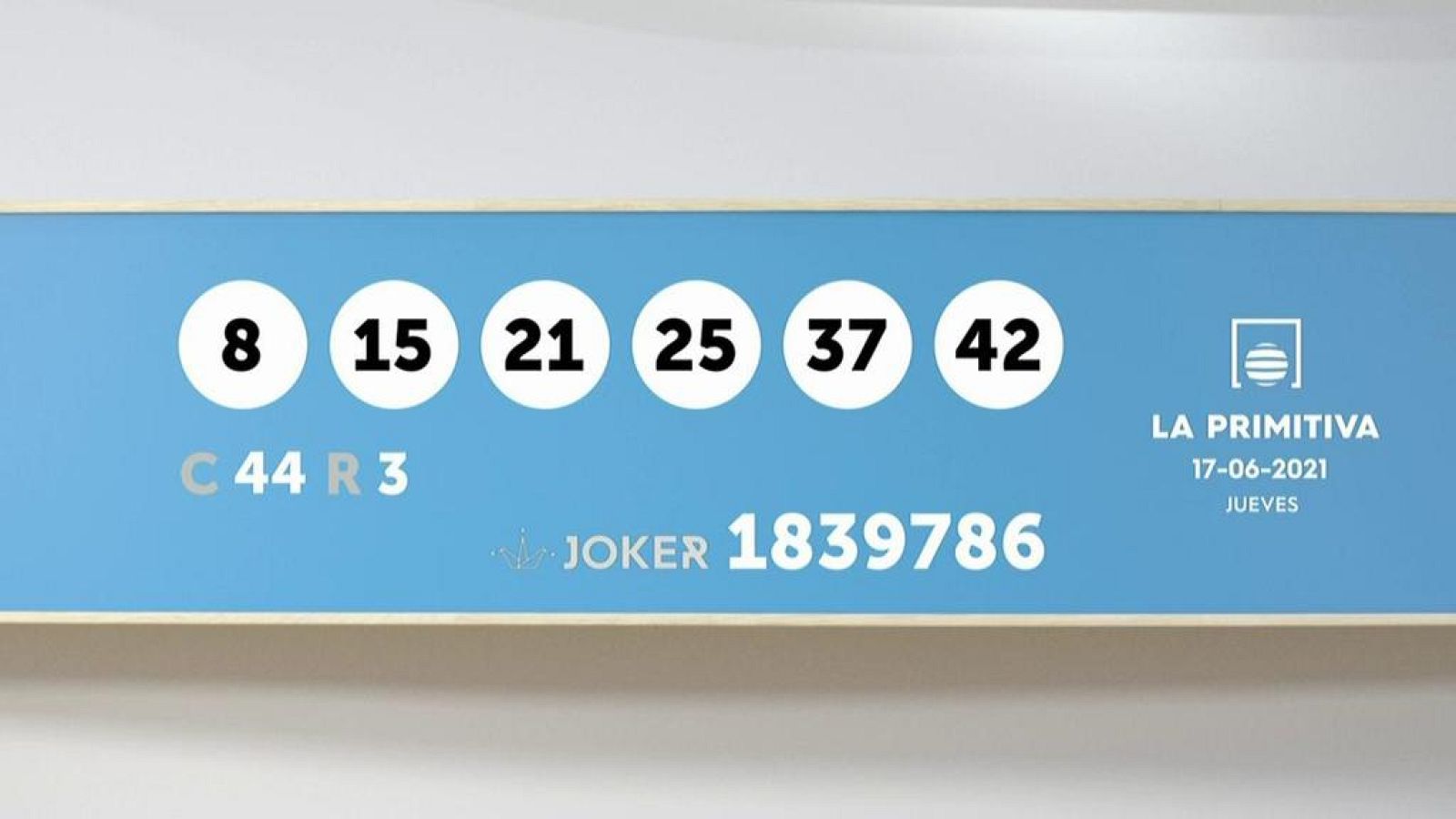 Sorteo de la Lotería Primitiva y Joker del 17/06/2021 - Ver ahora
