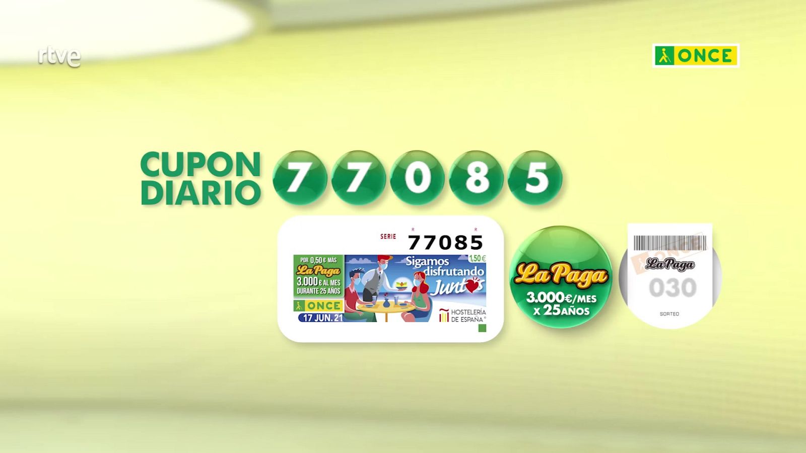 Sorteo ONCE - 17/06/21 - ver ahora