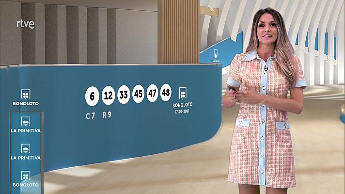 Loterías - Sorteo de la Lotería Nacional, Bonoloto, Primitiva y Jóker del 17/06/2021