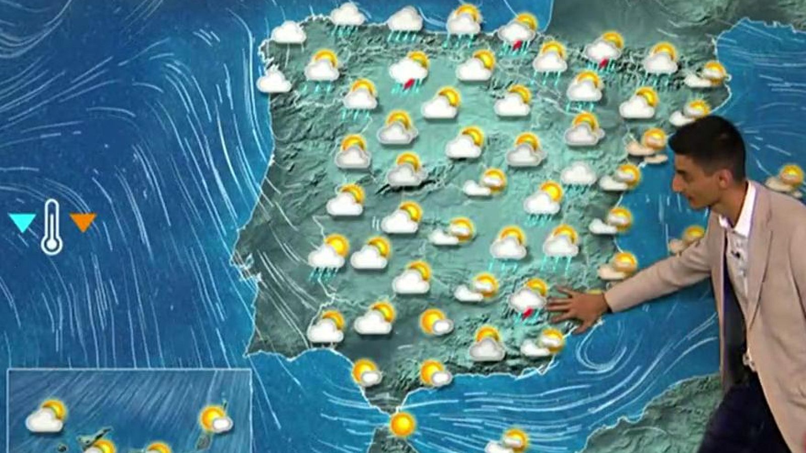 Nubes y tormentas, sobre todo en la cordillera Cantábrica y Pirineos - El tiempo | Ver