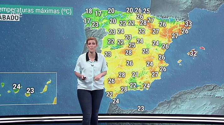 El tiempo - Temperaturas nocturnas en ligero ascenso en el tercio noreste peninsular, y en descenso en la mitad oeste peninsular
