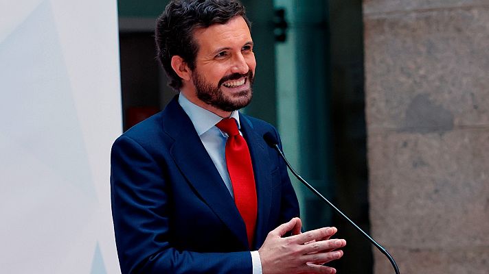 Telediario 1 - Casado califica los indultos de "golpe de gracia" a la legalidad