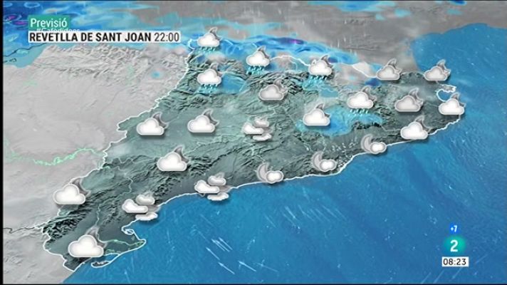 El temps - Revetlla de Sant Joan fresca i amb ruixats fins al vespre