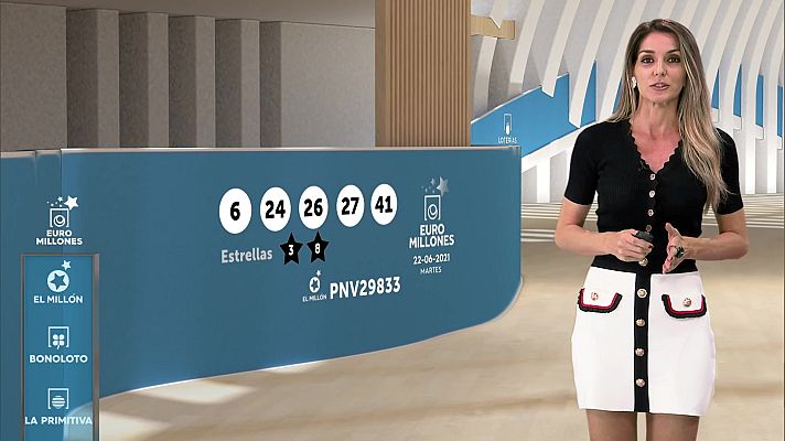 Loterías - Sorteo de la Bonoloto y Euromillones del 22/06/2021