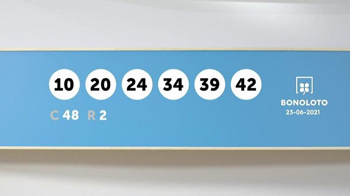 SELAE - Sorteo de la Lotería Bonoloto del 23/06/2021