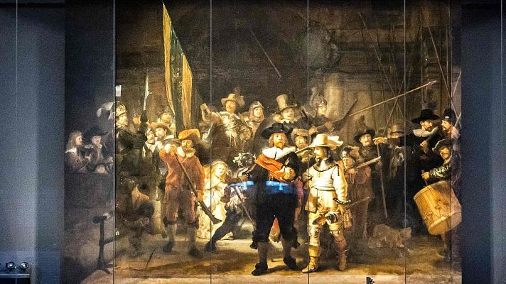 Telediario 1 - Una inteligencia artificial reconstruye la 'Ronda de Noche', de Rembrandt