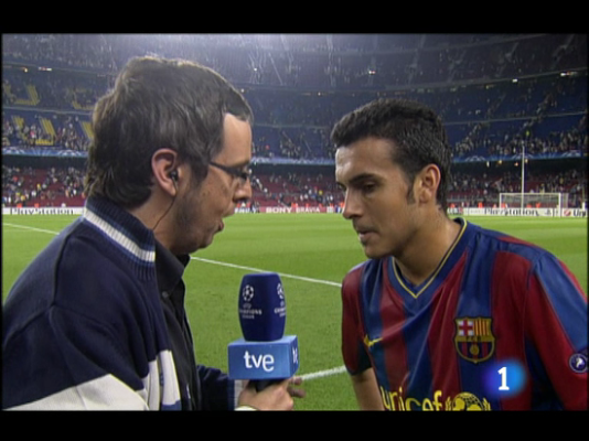 Champions League - Pedrito: 'Salí y besé el santo'