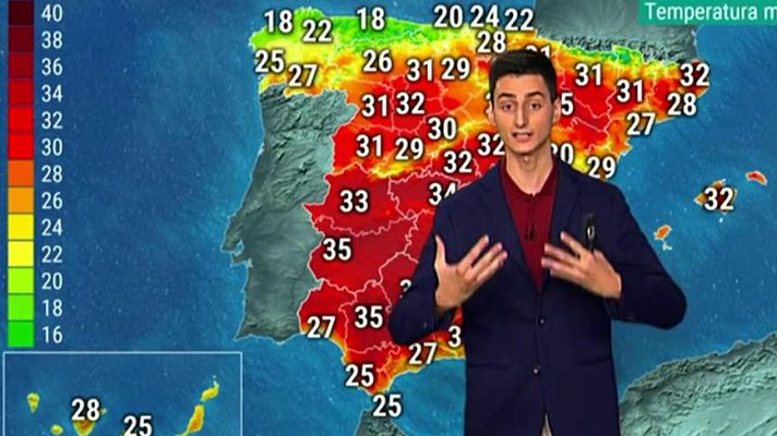 El tiempo - El tiempo seco predominará en la mayor parte del país, con riesgo por lluvia y tormentas en Navarra y Aragón