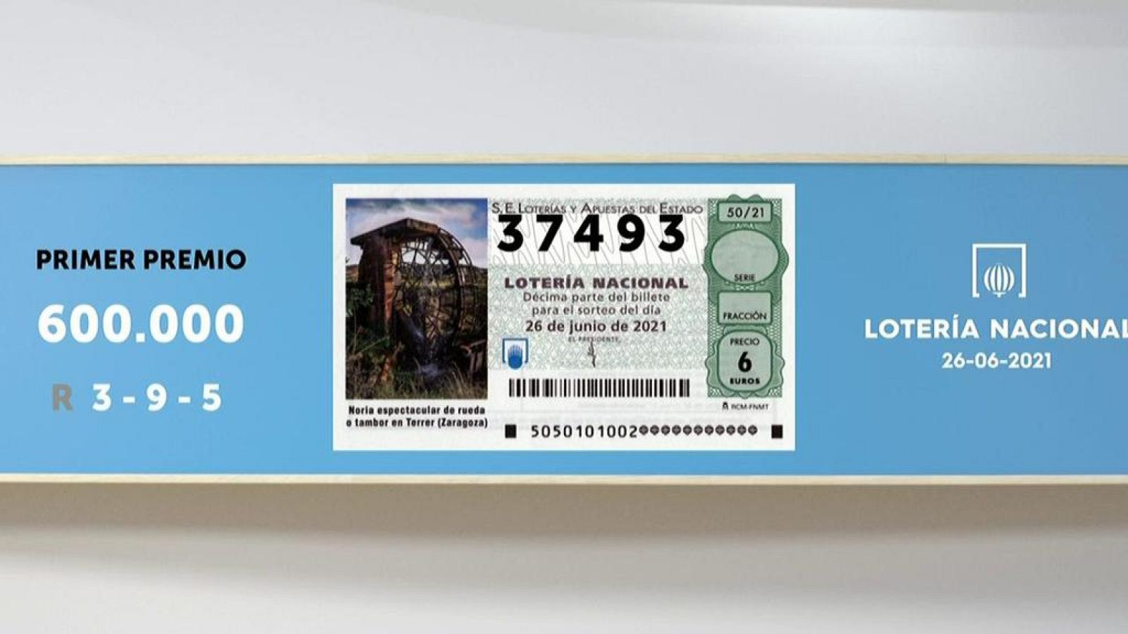 Sorteo de la Lotería Nacional del 26/06/2021 - Ver ahora