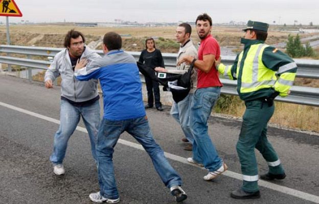  - Huelga de taxistas en Barajas