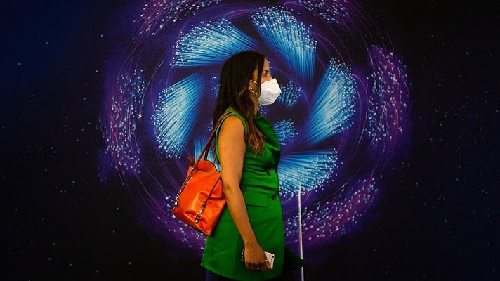 Telediario 1 - Arranca el Mobile World Congress en formato semipresencial y con público reducido