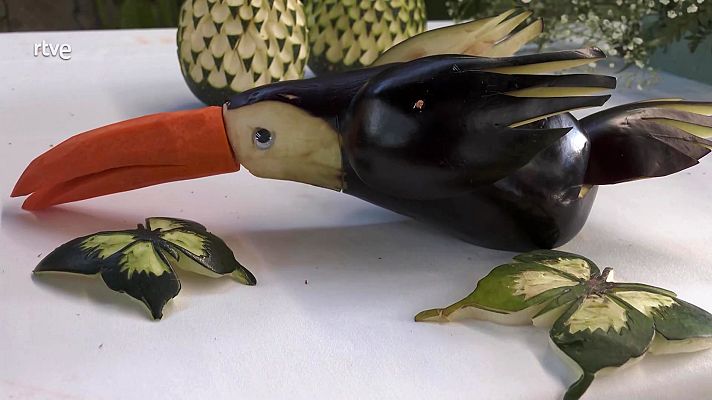 Como sapiens - ¿Cómo se llama el arte de tallar frutas y verduras?