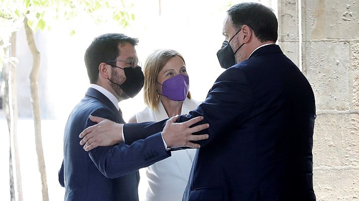 La tarde en 24h - Aragonès recibe a los presos indultados: "Seguimos empeñados en lograr la independencia"