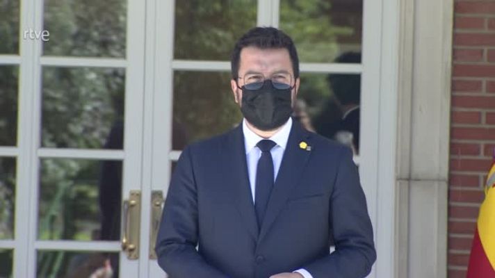 L'Informatiu - Sánchez i Aragonès es reuneixen per primera vegada al Palau de la Moncloa