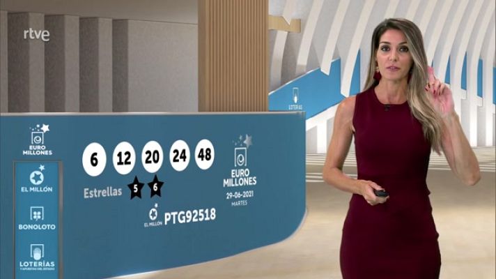 Loterías - Sorteo de la Bonoloto y Euromillones del 29/06/2021