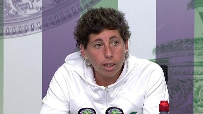Telediario Matinal - Carla Suárez se despide emocionada de Wimbledon tras caer ante Barty