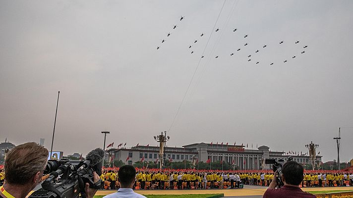 Telediario 1 - Xi Jinping afirma en el centenario del Partido Comunista Chino que ninguna fuerza extranjera volverá a someter al país