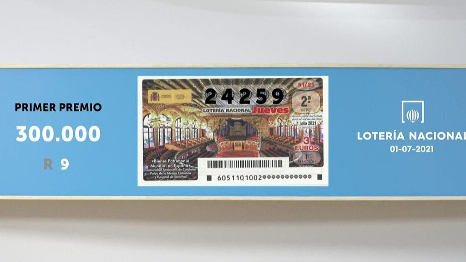 Sorteo de la Lotería Nacional del 01/07/2021 - Ver ahora