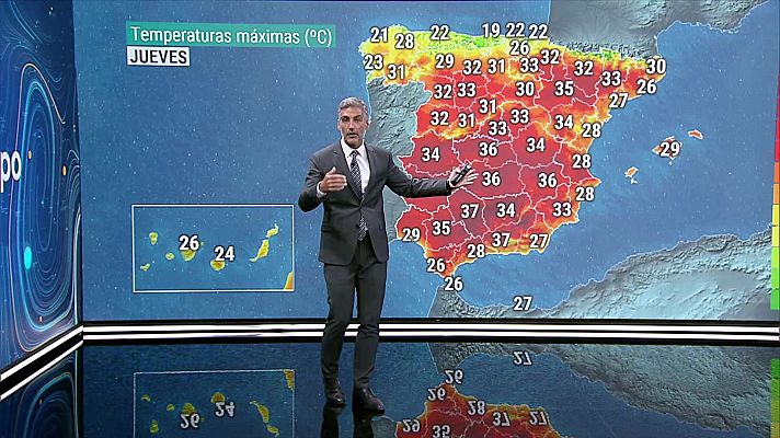 El tiempo - Las temperaturas nocturnas subirán en la mitad norte interior