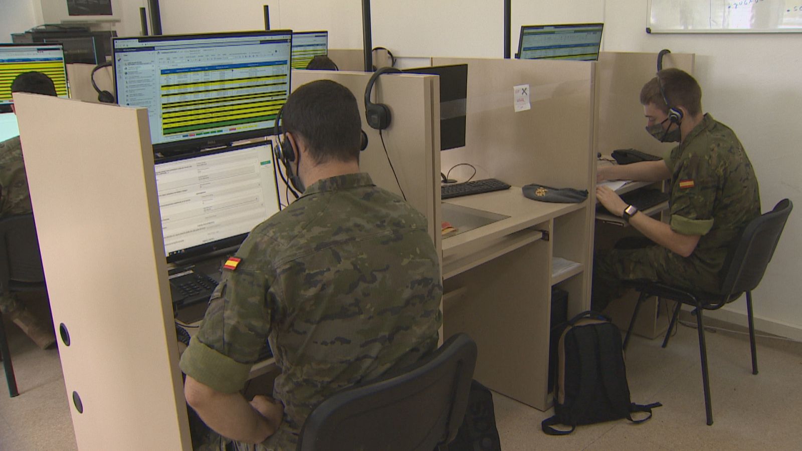 La UVE fue la primera unidad militar de España en colaborar en el rastreo covid