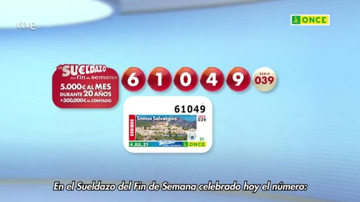 Sorteos ONCE - Sorteo ONCE - 04/07/21