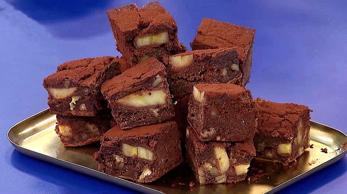 Como sapiens - Receta fácil de brownie de nuez y plátano
