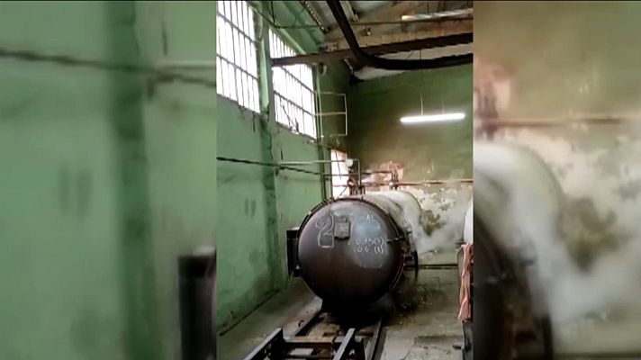 Telediario 1 - Infracción por seguridad laboral en una empresa en Cataluña