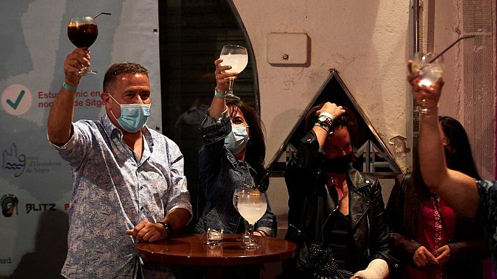 Telediario 1 - Cataluña vuelve a cerrar el ocio nocturno en interiores desde este fin de semana para frenar la ola de contagios