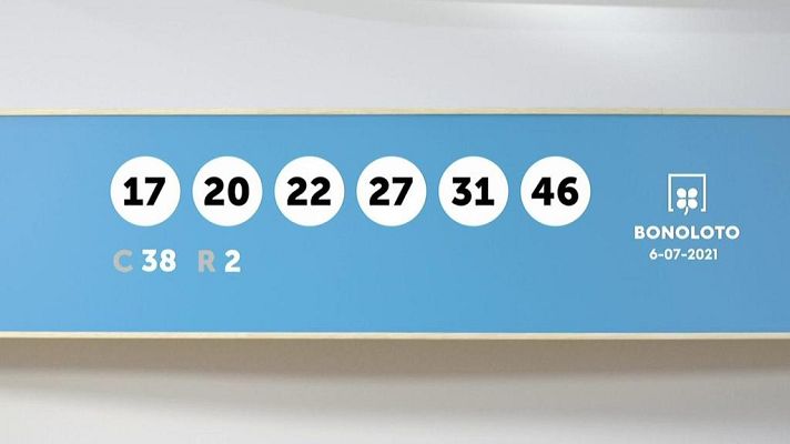 SELAE - Sorteo de la Lotería Bonoloto y Euromillones del 06/07/2021