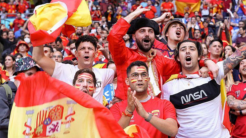 La afición española, satisfecha pese a la eliminación de España
