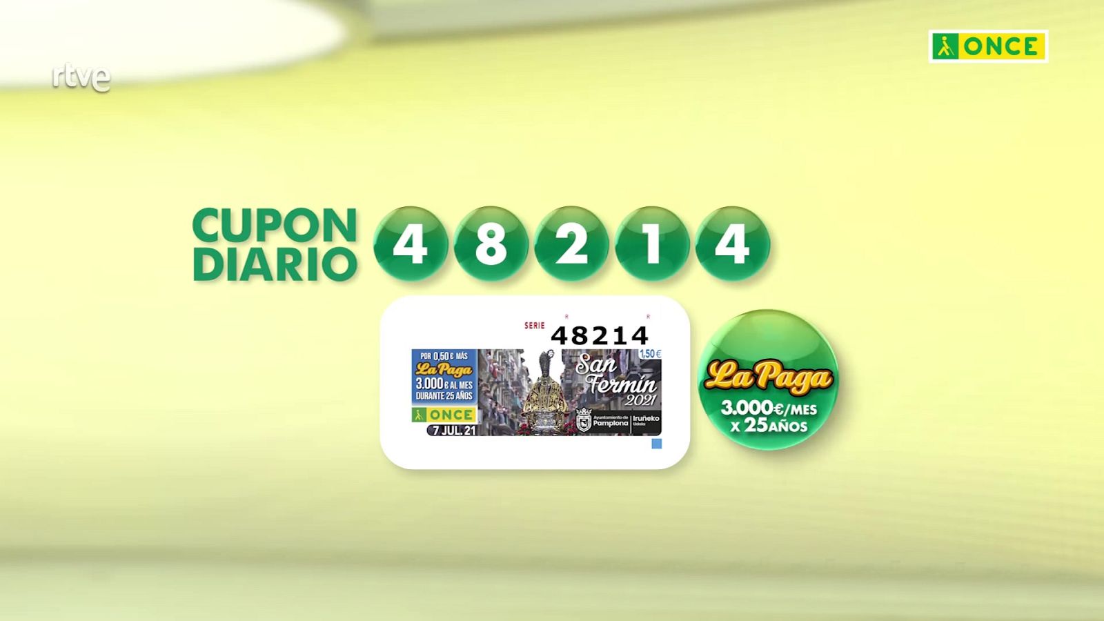 Sorteo ONCE - 07/07/21 - ver ahora