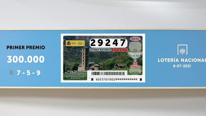 SELAE - Sorteo de la Lotería Nacional del 08/07/2021