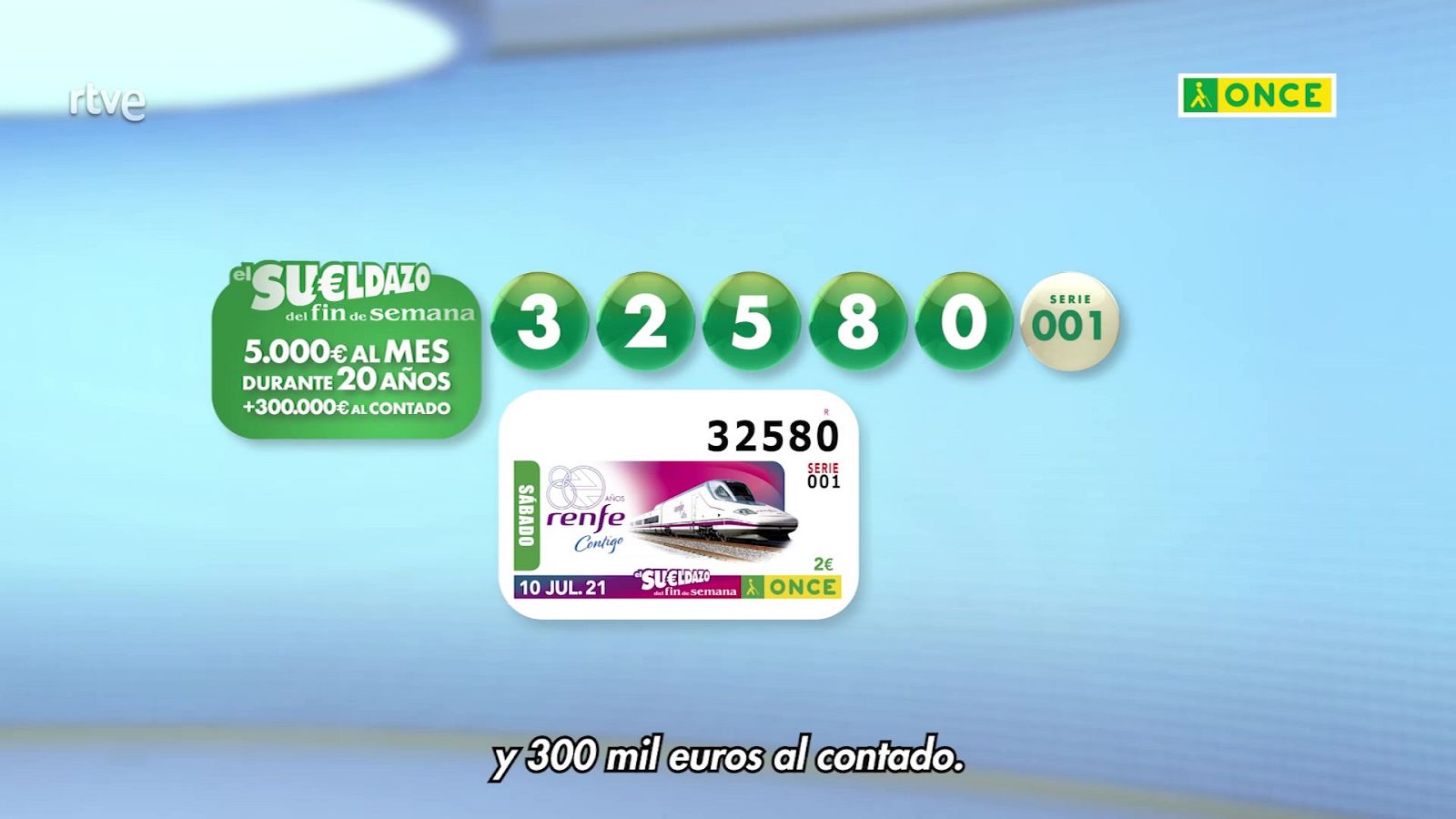 Sorteo ONCE - 10/07/21 - ver ahora