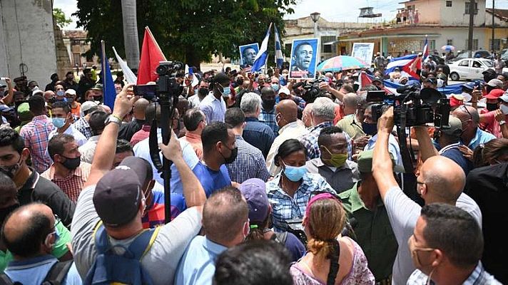 Telediario Matinal - Protestas contra el régimen en Cuba