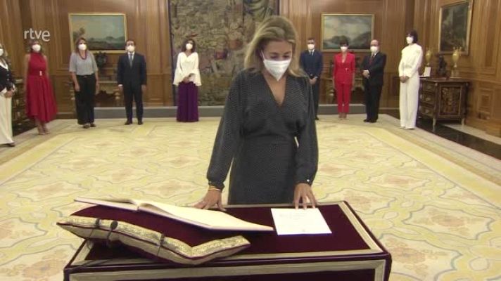  - Raquel Sánchez promet el càrrec de nova ministra de Transports, Mobilitat i Agenda Urbana