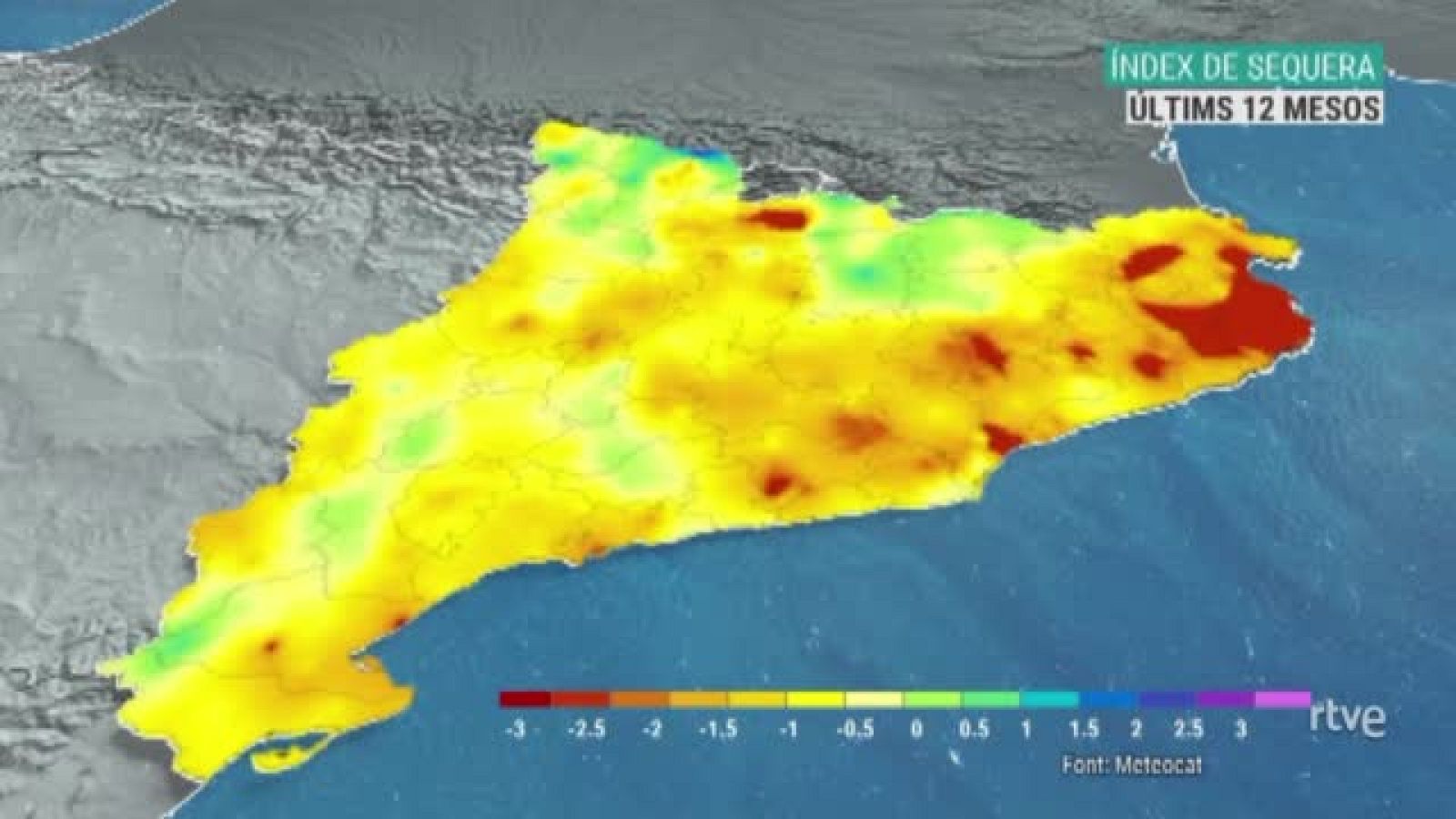 Mapa de l'estat de la sequera a Catalunya | Veure