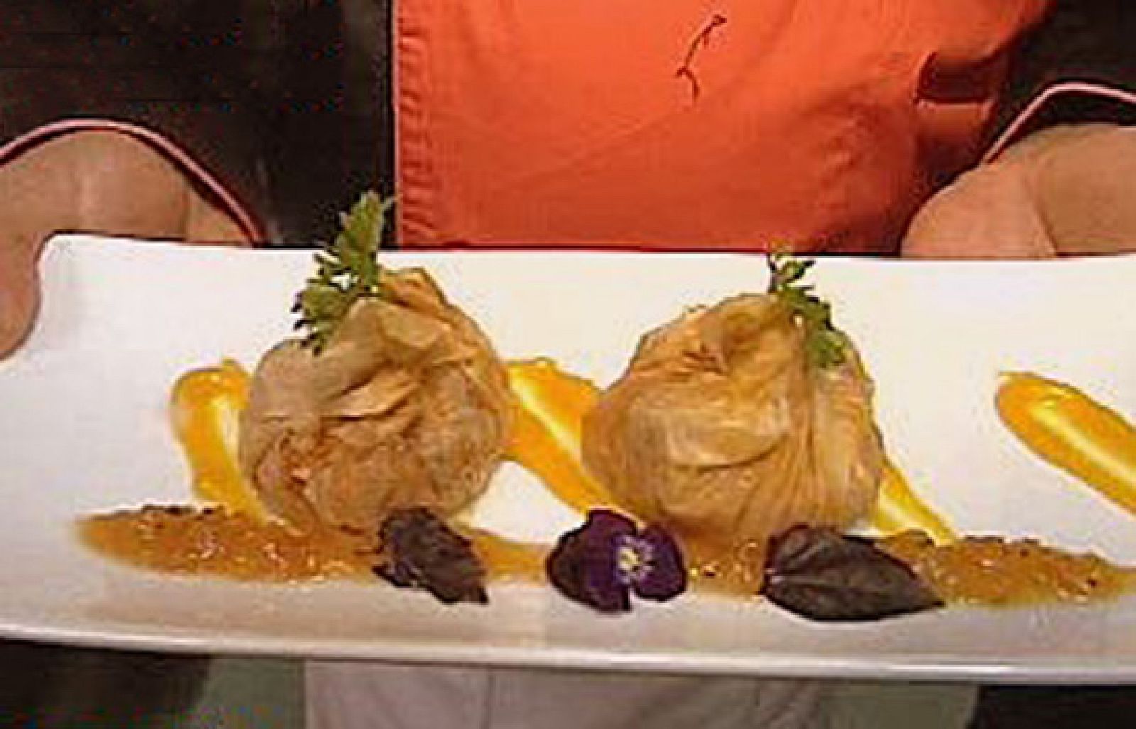 España Directo - Sacos de langostinos y puerros - RTVE Cocina | Ver