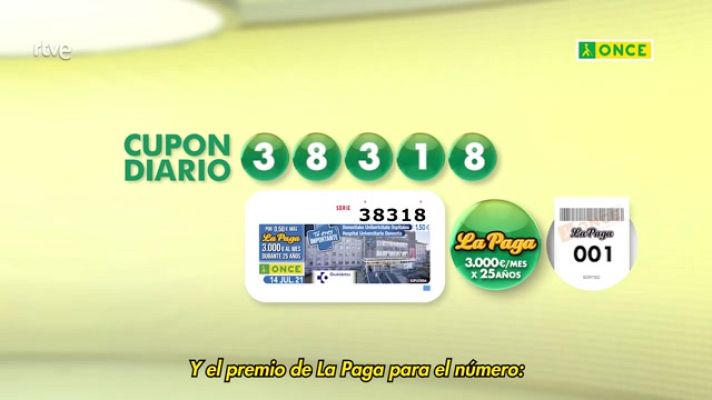 Sorteos ONCE - Sorteo ONCE - 14/07/21