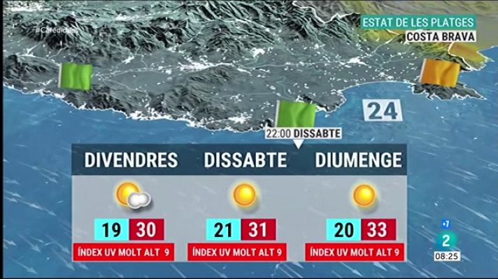 El temps - Les platges a Catalunya aquest cap de setmana