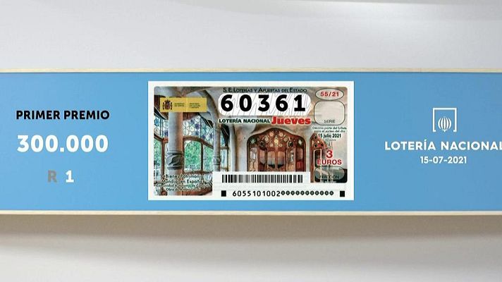 SELAE - Sorteo de la Lotería Nacional del 15/07/2021