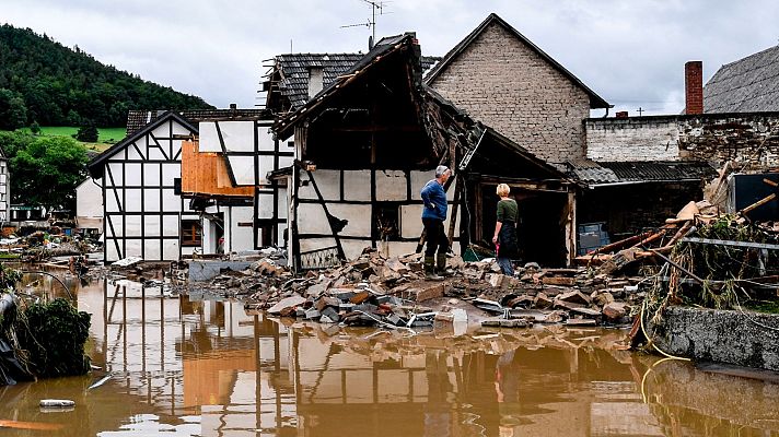 Telediario 2 - Las fuertes lluvias en Alemania y Bélgica dejan más de 60 muertos