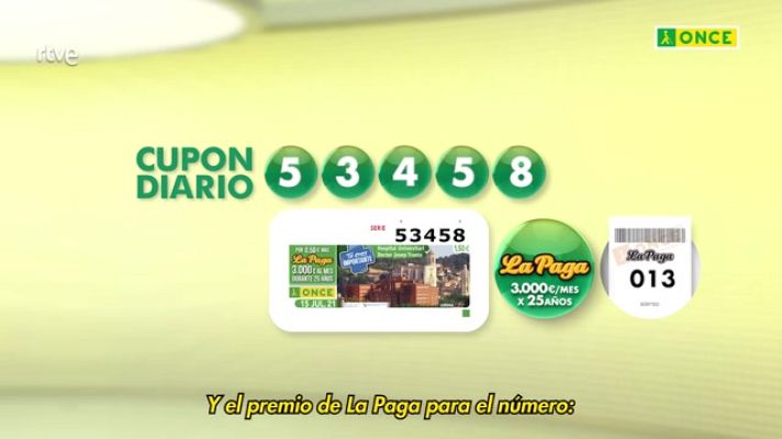 Sorteos ONCE - Sorteo ONCE - 15/07/21