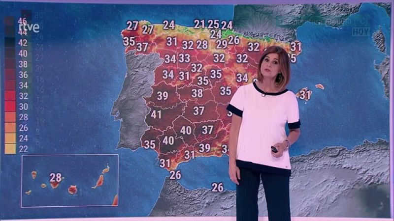 Cielos poco nubosos o despejados en la mayor parte del país. Únicamente se esperan algunos intervalos de nubes bajas matinales en el área cantábrica, norte de Cataluña, entorno de Alborán y norte de Canarias - ver ahora