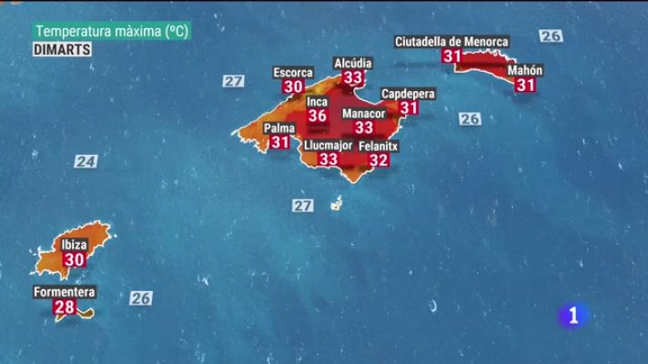 Informatiu Balear - El temps a les Illes Balears - 19/07/21