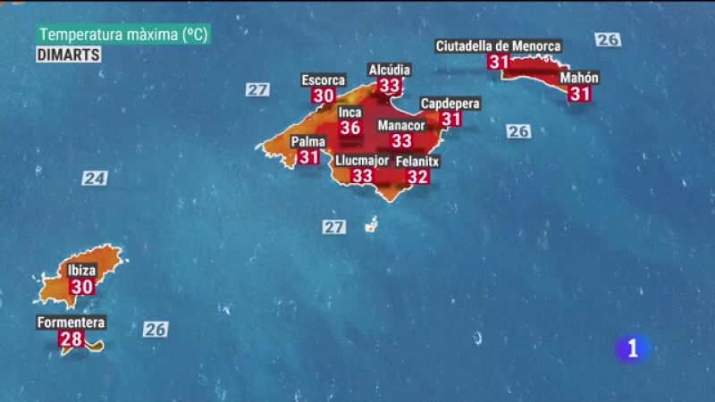 El temps a les Illes Balears - 19/07/21