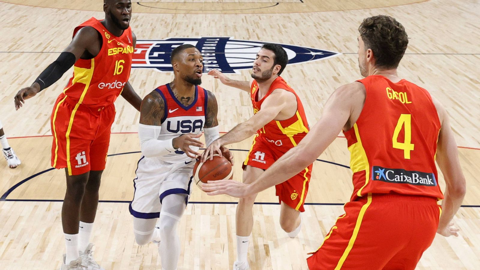 La última prueba antes de los Juegos: EE.UU. 83-76 España