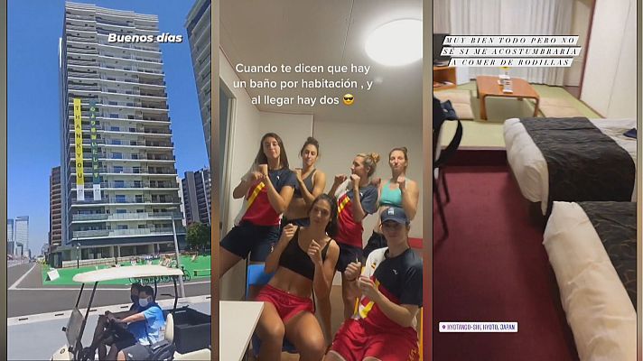 Telediario 2 - Tokyo 2020 | Los atletas se lanzan a las redes nada más lleg